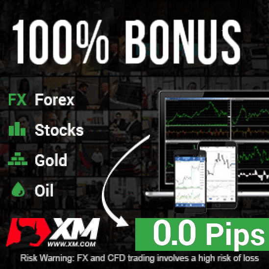 XM - 100% bonus, 0.0 pips